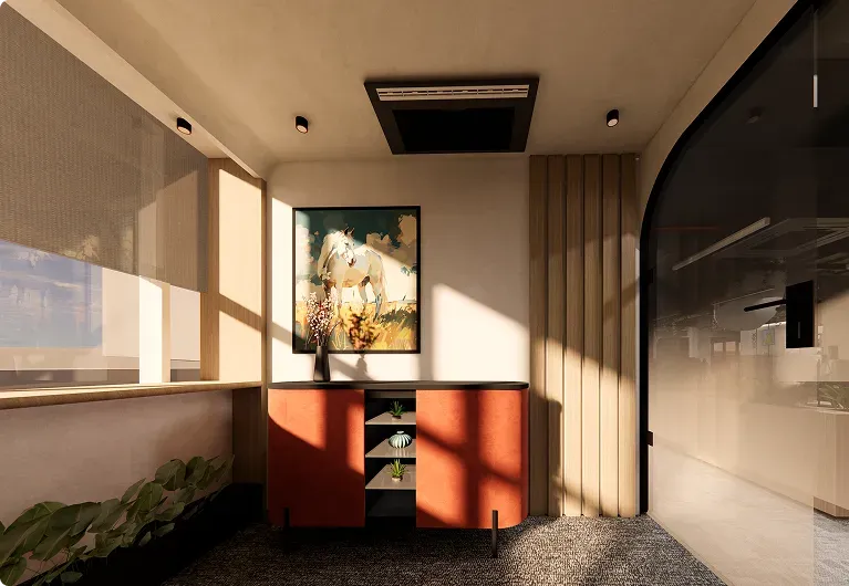 Umbrette interior design and construction team workspace