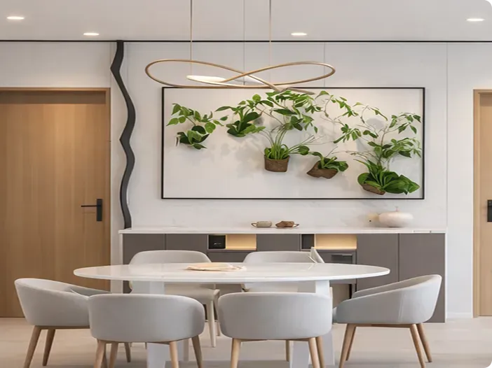 Modern dining space interior