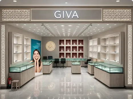 GIVA jewellery store interior design project