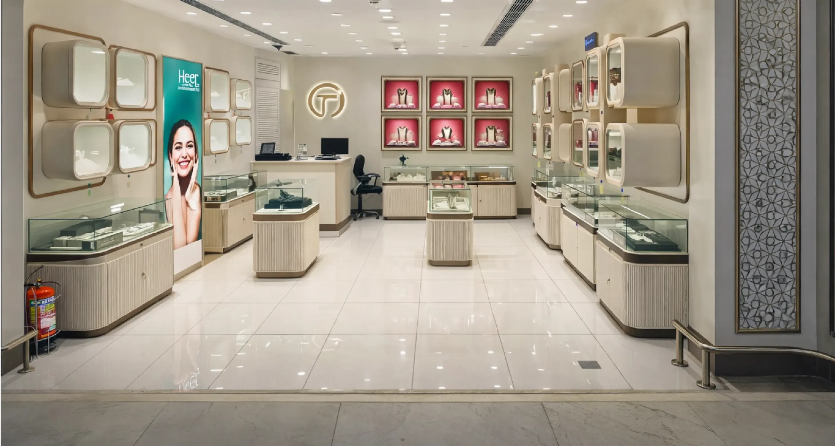 Modern retail showroom interior design