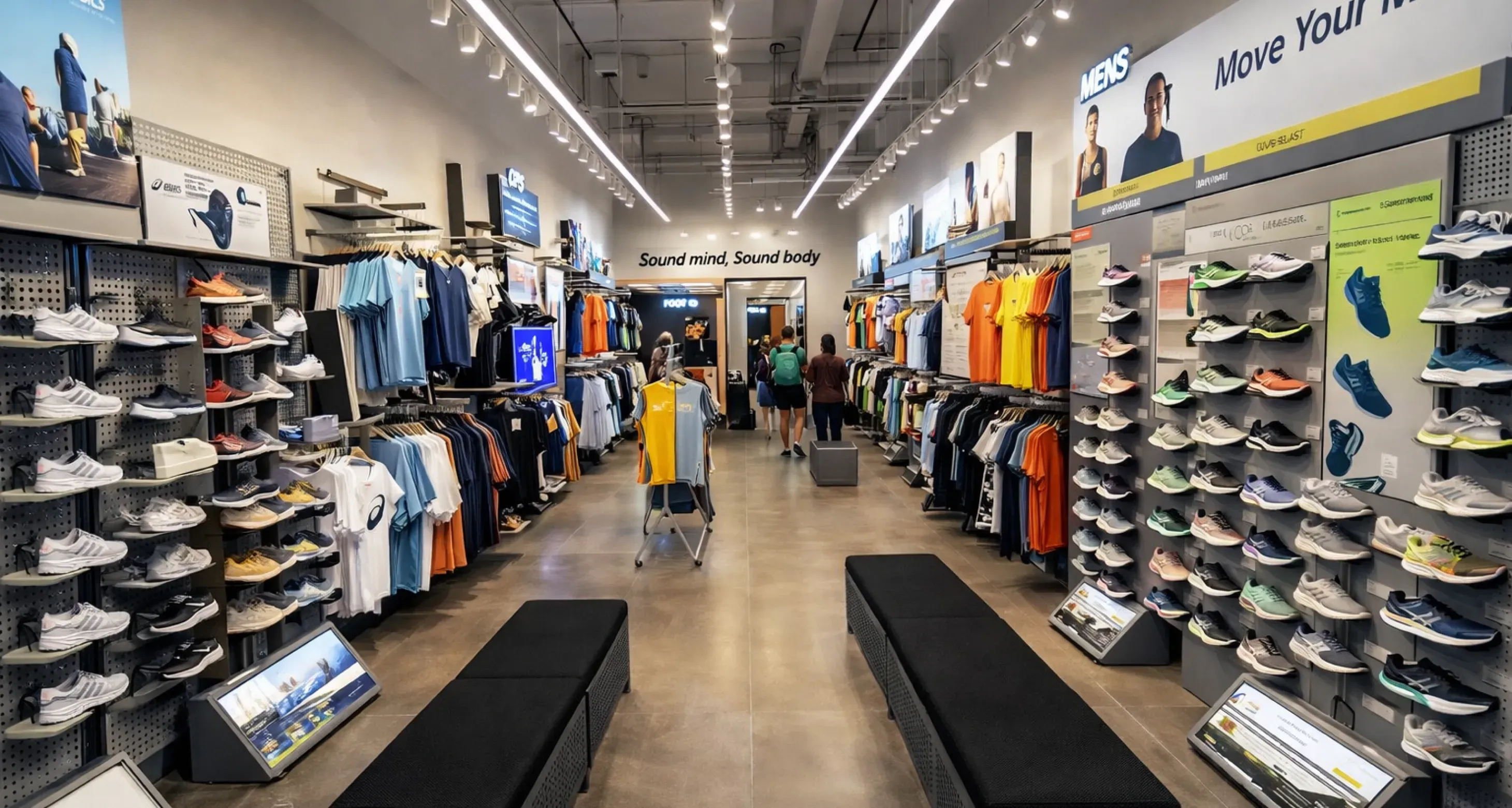 Sports retail store interior design